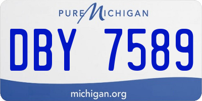 MI license plate DBY7589