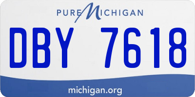 MI license plate DBY7618