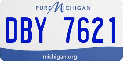 MI license plate DBY7621