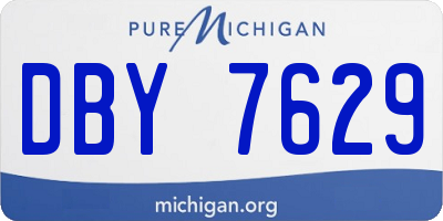 MI license plate DBY7629