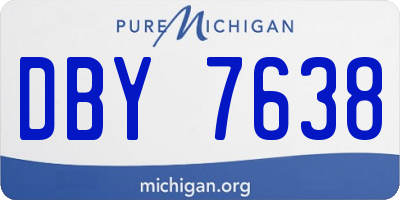 MI license plate DBY7638
