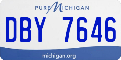 MI license plate DBY7646
