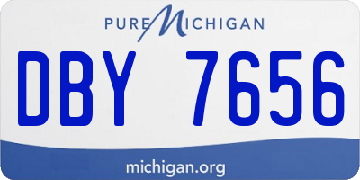 MI license plate DBY7656