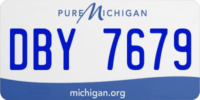 MI license plate DBY7679