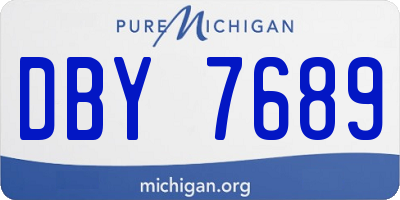 MI license plate DBY7689