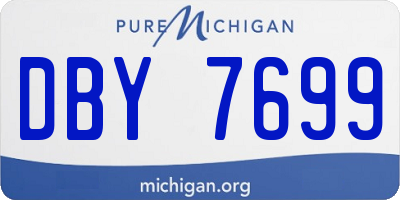 MI license plate DBY7699