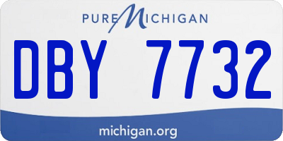 MI license plate DBY7732