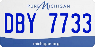 MI license plate DBY7733
