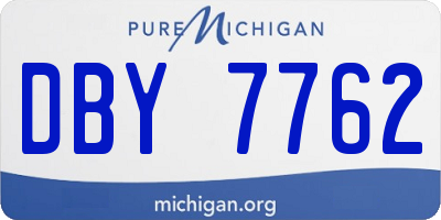 MI license plate DBY7762
