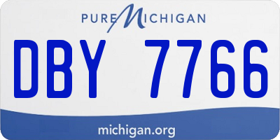 MI license plate DBY7766