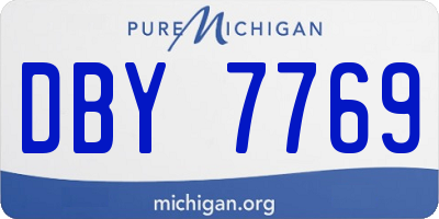 MI license plate DBY7769