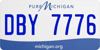 MI license plate DBY7776