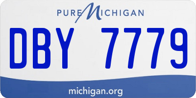 MI license plate DBY7779