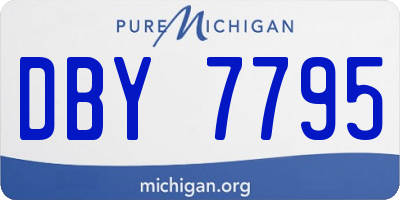 MI license plate DBY7795