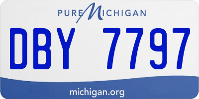 MI license plate DBY7797