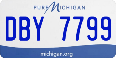 MI license plate DBY7799