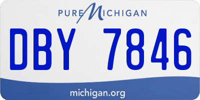 MI license plate DBY7846