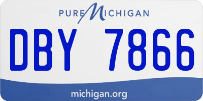MI license plate DBY7866