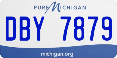 MI license plate DBY7879
