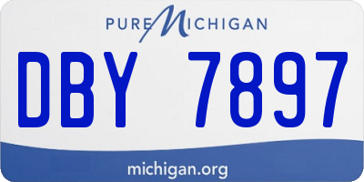 MI license plate DBY7897