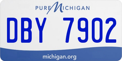 MI license plate DBY7902