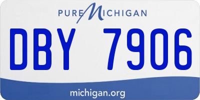 MI license plate DBY7906