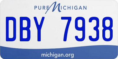 MI license plate DBY7938