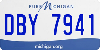 MI license plate DBY7941
