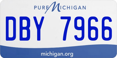 MI license plate DBY7966