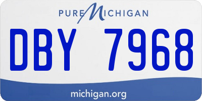 MI license plate DBY7968