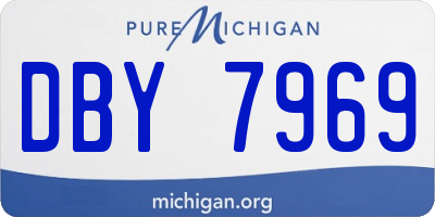 MI license plate DBY7969