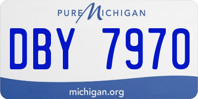 MI license plate DBY7970