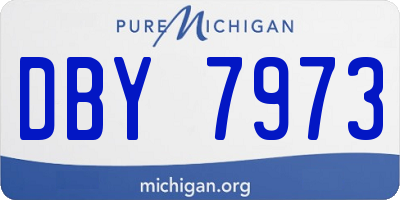 MI license plate DBY7973