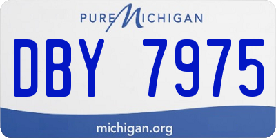MI license plate DBY7975