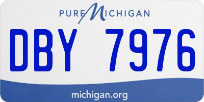 MI license plate DBY7976