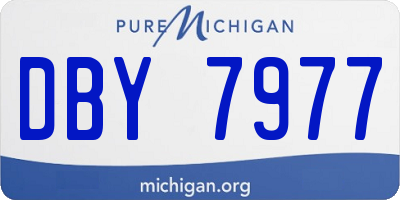 MI license plate DBY7977