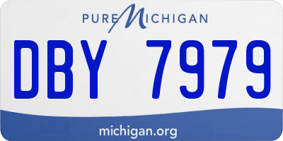MI license plate DBY7979