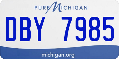 MI license plate DBY7985