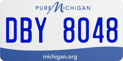 MI license plate DBY8048
