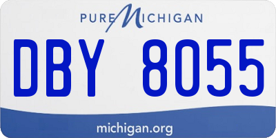 MI license plate DBY8055