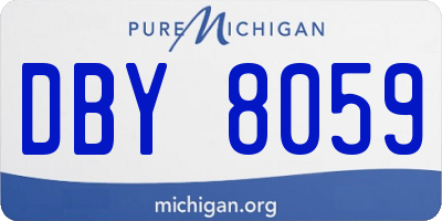 MI license plate DBY8059