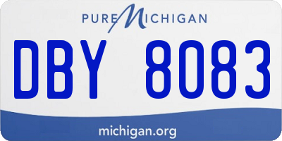 MI license plate DBY8083