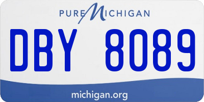 MI license plate DBY8089