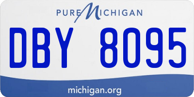 MI license plate DBY8095