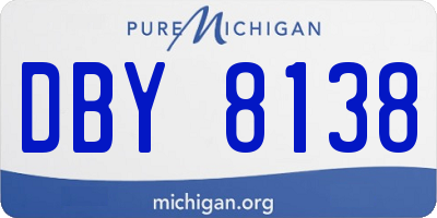 MI license plate DBY8138
