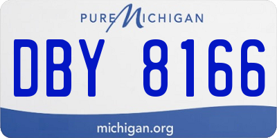 MI license plate DBY8166