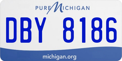 MI license plate DBY8186