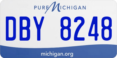 MI license plate DBY8248