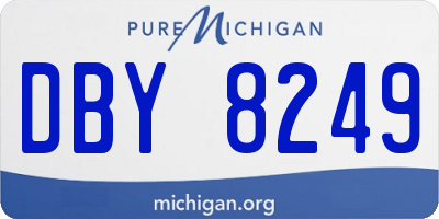 MI license plate DBY8249