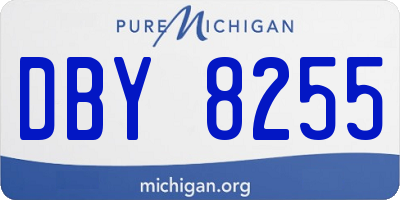 MI license plate DBY8255